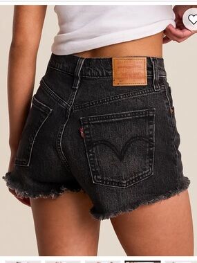 Levi’s Premium 501 Original High Rise Button Fly Denim Shorts